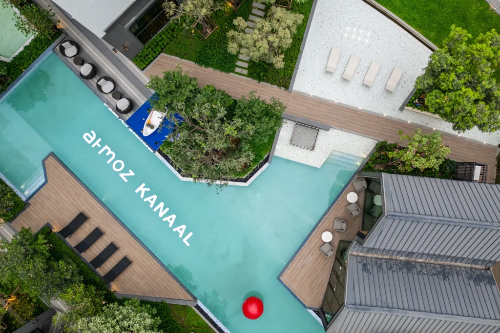 พื้นที่ส่วนกลาง Atmoz Kanaal Rangsit คอนโดใกล้มหาวิทยาลัย